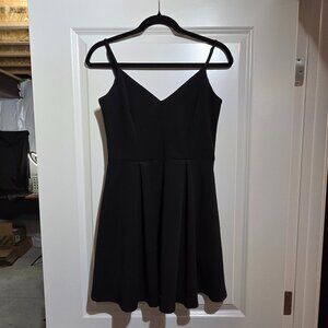B. Darlin Black Fit & Flare Dress – Spaghetti Strap – Size 7/8